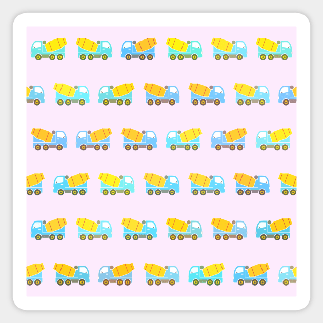 Toy truck pattern Sticker by Gaspar Avila